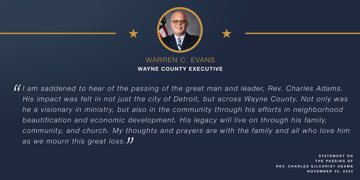 Warren C. Evans tweet media