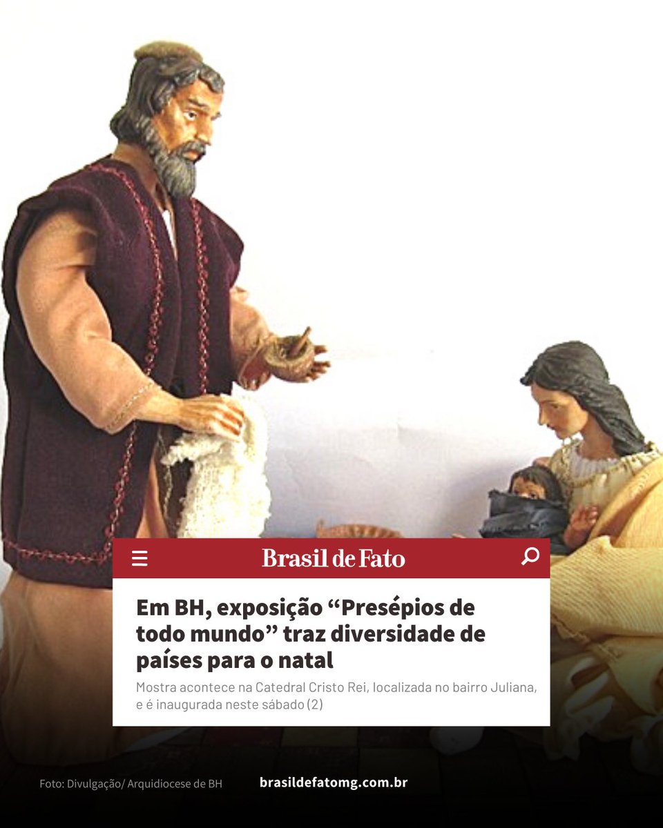 Catedral Cristo Rei inaugura exposição 'Presépios pelo Mundo' em BH