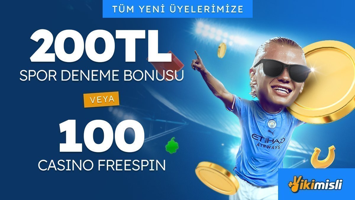 🎁 ikimisli'den yeni üyelere deneme bonusu!

ikimisli üyeliği oluştur; ister 🏆 200₺ spor deneme bonusu, ister 🎰 100 freespin kazan!

Hemen üye ol, macerayı başlat! ⚡️

ikimisli Giriş: cutt.ly/ikimisli-giris

#ikimisli #ikimisliGiriş #DenemeBonusu #Freespin