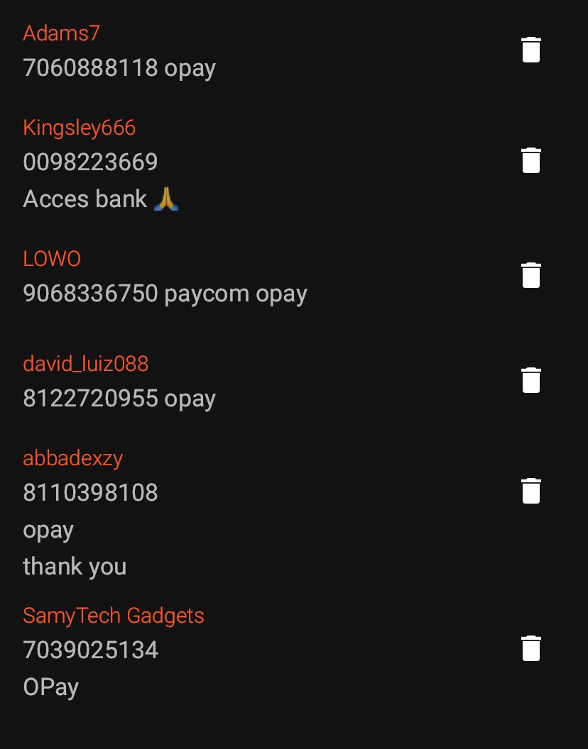 BETC0DE's tweet photo. The lucky winners for the cash giveaway!!
All winners will be credited tonight 🎉🎉 https://t.co/sYDEde0hGO