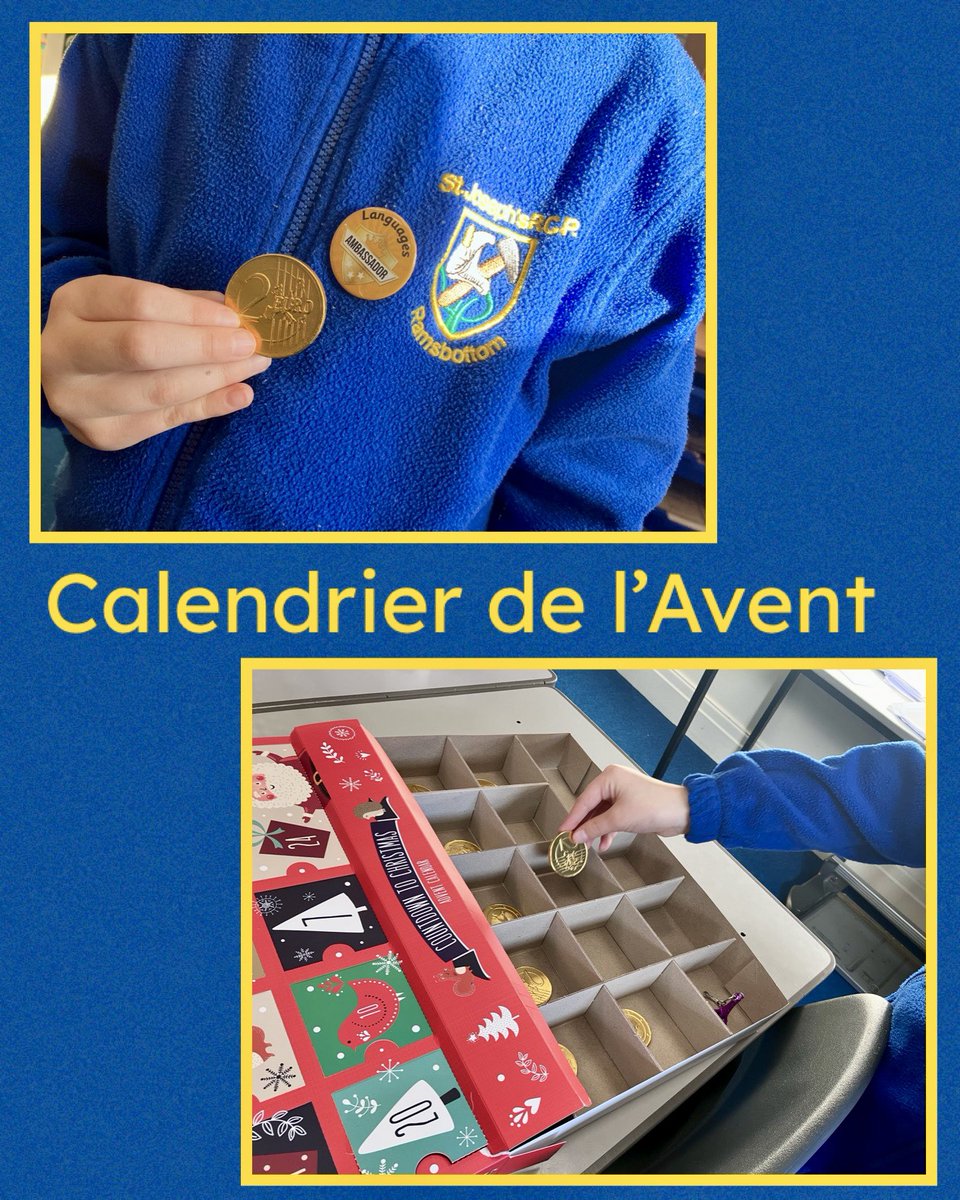 MmeBirtwistle's tweet photo. 🇫🇷KS2 🎄 Language Leaders have been Santa's little helpers, busy preparing the advent calendar with delicious chocolate euro coins! 🧝🏽🧝🏽♀️🍫✨ Let the linguistic festivities begin! 🗓️ #primarylanguages #languageambassadors #calendrierdelavent #Avent https://t.co/28TVhcXqvd