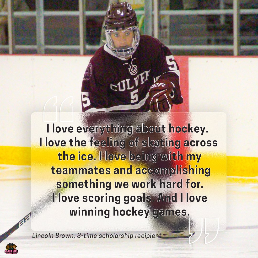 One of our <a href="/BauerHockey/">BAUER Hockey</a> equipment grant recipients, Quinnipiac commit <a href="/iamLincolnBrown/">Lincoln Brown</a>, gives insight on why she loves the game. 🙌🏾

With your support, we can continue to fuel passion on and off the ice for our athletes!

Support BGHC here: bit.ly/46om2BJ