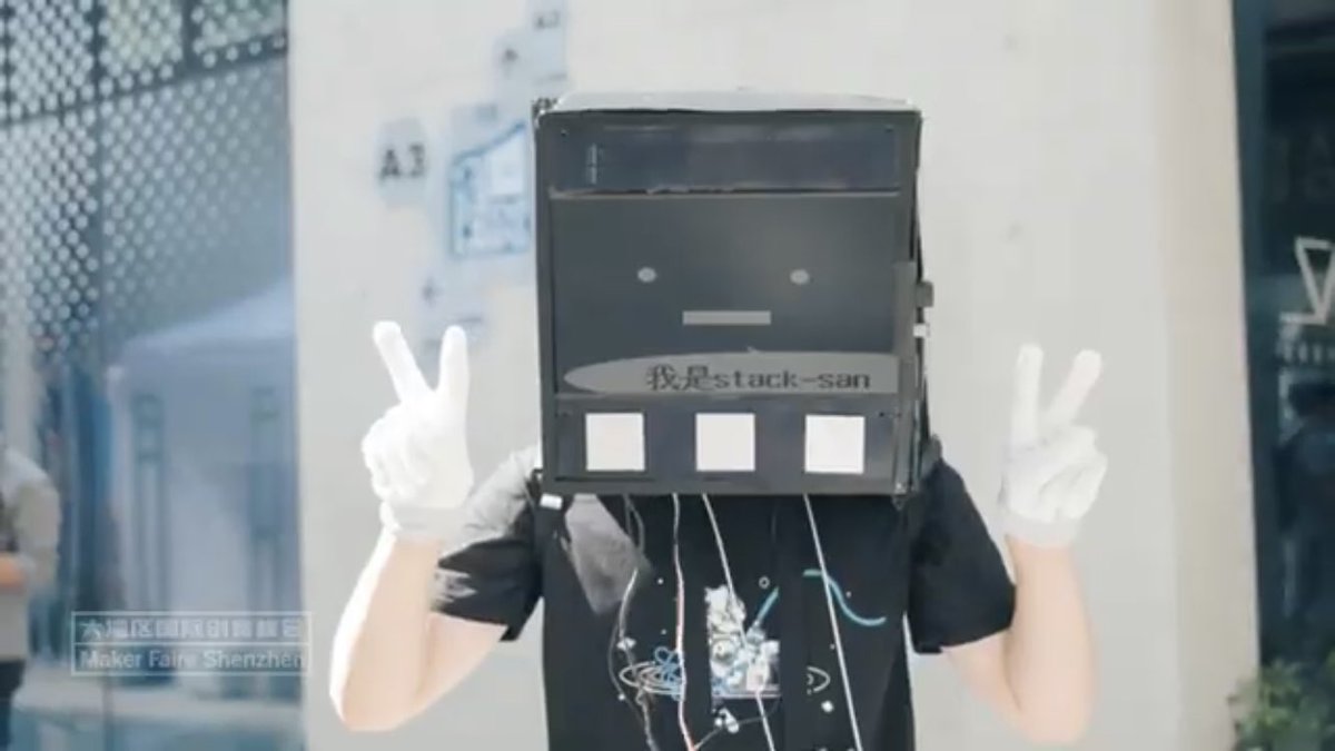 cofelatte_latte's tweet image. メイカーフェア深圳2023公式まとめ動画がアップされていました。
youtu.be/PeBJae0fHaI?si…
わかる範囲だと
1:08で #ｽﾀｯｸｻﾝ
1:25で @pokipoki121さんの二足歩行 #ｽﾀｯｸﾁｬﾝ
1:29で #M5stack の@lovyan03 さんのレーシングゲーム
が映っているのは確認できました！嬉しい！ #MFSZ2023