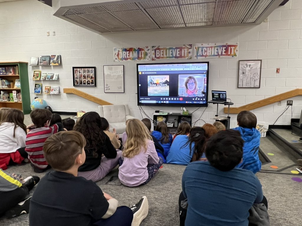 Thank you @LBB_books for a wonderful virtual visit today @JGB_Library. Such a great discussion about wonder, curiosity, and questions.