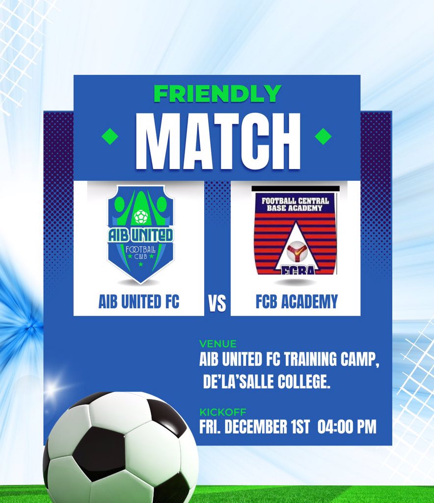 🥁FRIENDLY MATCH ENERGY 💪 
BETWEEN OUR AMAZING TEAM AND FCB ACADEMY ⚽️⚽️

Stay tuned!!!
.

.
#football #soccer #nfl #fifa #sports #premierleague #messi #nigeria #ondotrends #ondocity #unimed #adeyemicollegeofeducation #nigeriafootballfederation #footballplayer #friendlymatch