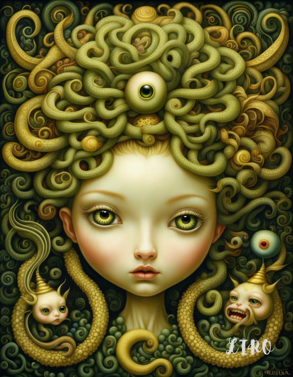 Medusa in Greek Myths

#generativeart #aiart #surreal #Medusa #GreekMyths
