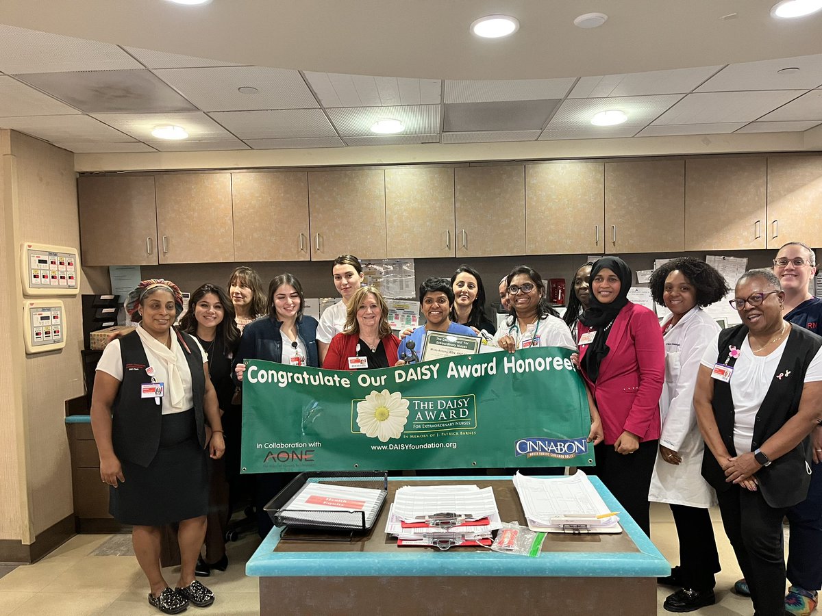 So proud of Milda, RN on her Daisy Award.  Team members such as her are a true testament of the care delivered and the compassion we extend to the families we serve. Congratulations Milda! <a href="/nyphospital/">NewYork-Presbyterian</a> <a href="/laurie1nurse/">laurie walsh</a> <a href="/Catlombardi1/">Catherine lombardi</a> <a href="/DaniLeStrangeRN/">Dani Lestrange</a>