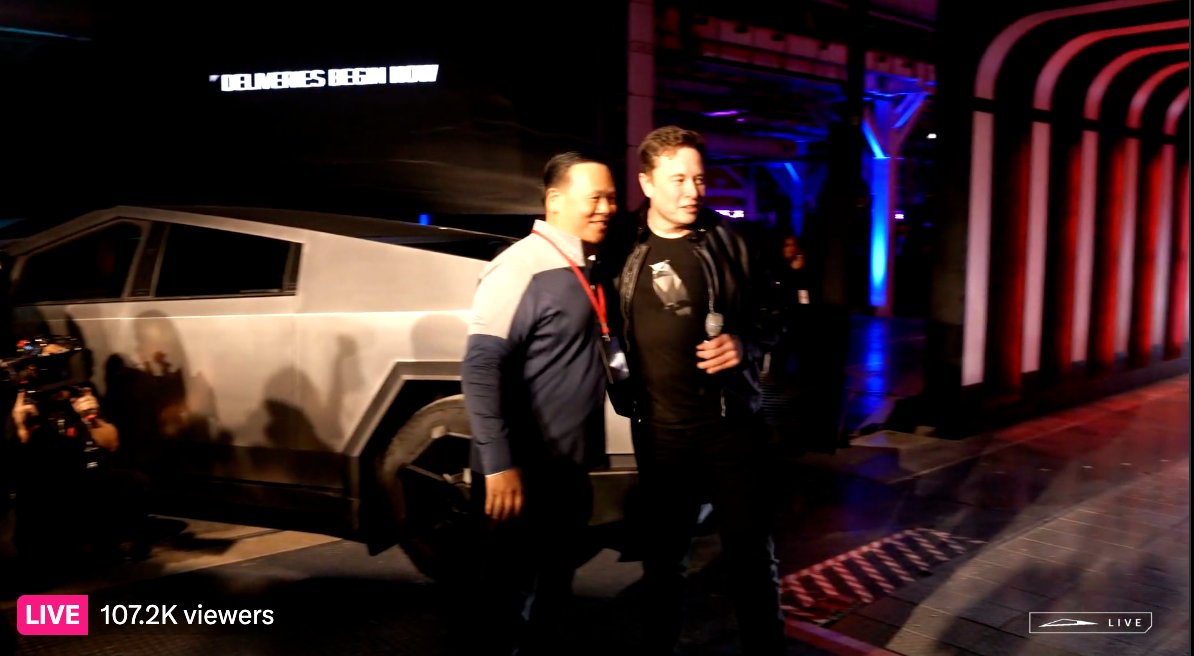 my favorite part of the Elon/Tesla product launches is how much fun he seems to be having.  of all the bullshit that guy deals with his vibe at these events is very; 'this makes it all worth it'