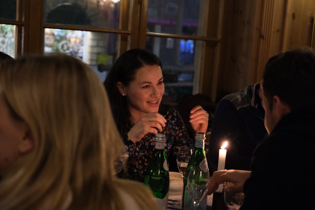 AspenGermany's tweet photo. 🌐 Our participants for the #DemocracyForward2023 Workshop have arrived in Berlin from all over the world. They gathered for a cocktail reception and had the chance to converse with our guest @CaraSeeberg at the social dinner. We look forward to tomorrow! @AspenIntlPart https://t.co/aHCYNEhazs