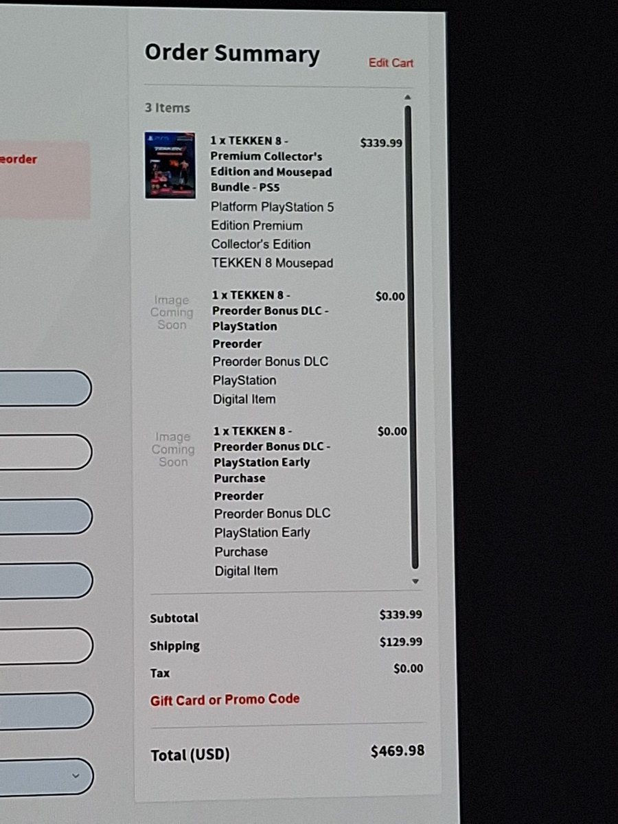 $636 CAD seems fair for Tekken 8 with a Kinder Surprise, book and a mouse pad <a href="/Harada_TEKKEN/">Katsuhiro Harada</a> is this an error?