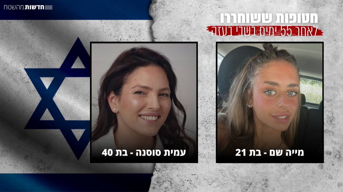 perinno's tweet photo. ⭕ Evolució de la tarda-nit del dia 55è de la #IsraelHamasWar després de l'alliberament de Mia Schem (21) i Amit Soussana (40), a càrrec del periodista #Yaacov @Defensa_Israel | 🇮🇱 💥🇵🇸 @IsraelinSpain @LiorHaiat @som3cat @324cat #Israel #Gaza #HamasTerrorists #hamasattack 🗡🔥🚀 https://t.co/nf4G97ayRp