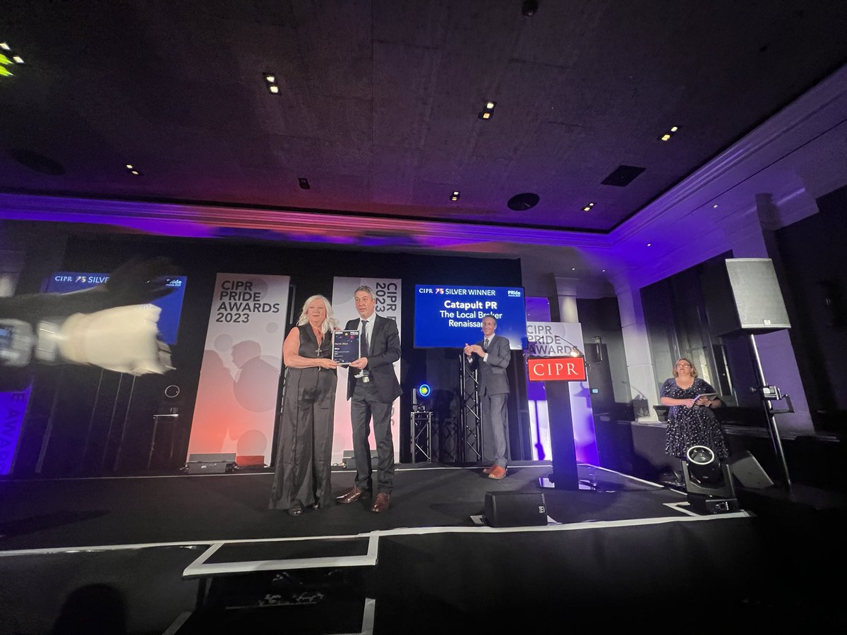 Great night at the #CIPR #PRide north west awards :). Congrats to <a href="/catapultpr/">Catapult PR</a> and <a href="/essaroil/">meet</a> for winning best corporate campaign…sponsored by <a href="/nesmatraining/">@nesmatraining</a> !