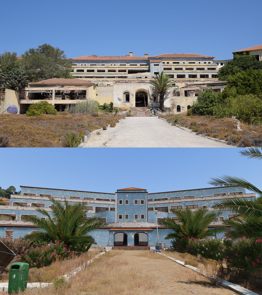 Another Perspective of the Abandoned Hotel on #Altis and in Reality.
<a href="/ArmaPlatform/">Arma Platform</a> #Arma3