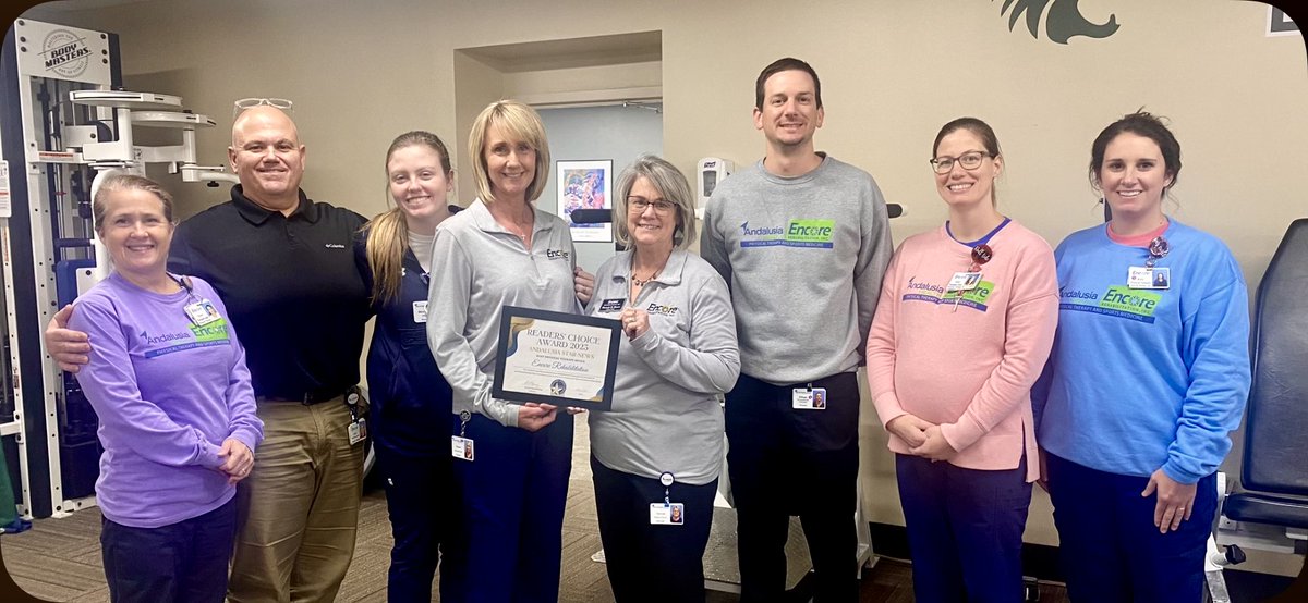 Encore_Rehab's tweet photo. THANK YOU to all of our amazing supporters who voted us the BEST PHYSICAL THERAPY OFFICE in the Star-News Readers Choice Awards!

We are so honored to provide Physical Therapy and Occupational Therapy services to the Andalusia-Covington County, Alabama community.

#EncoreRehab https://t.co/NhD8MW6QlF