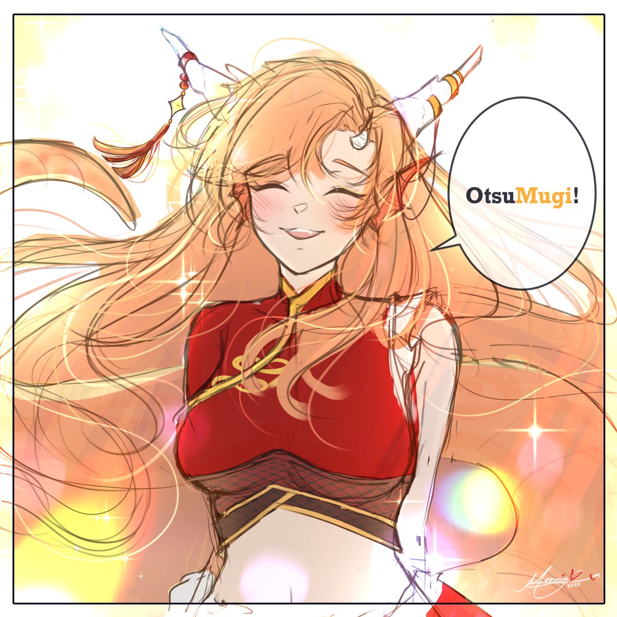 AkuMeowie's tweet photo. 「 𝘛𝘩𝘢𝘯𝘬 𝘺𝘰𝘶 𝘧𝘰𝘳 𝘢𝘭𝘭 𝘵𝘩𝘦 𝘸𝘢𝘳𝘮𝘵𝘩 𝘢𝘯𝘥 𝘭𝘢𝘶𝘨𝘩𝘵𝘦𝘳. 𝘐'𝘭𝘭 𝘴𝘦𝘦 𝘺𝘰𝘶 𝘴𝘰𝘰𝘯! 𝘖𝘵𝘴𝘶𝘔𝘶𝘨𝘪~! 」🌻

#Vtuber #mugiART https://t.co/yMtRQn6GdQ