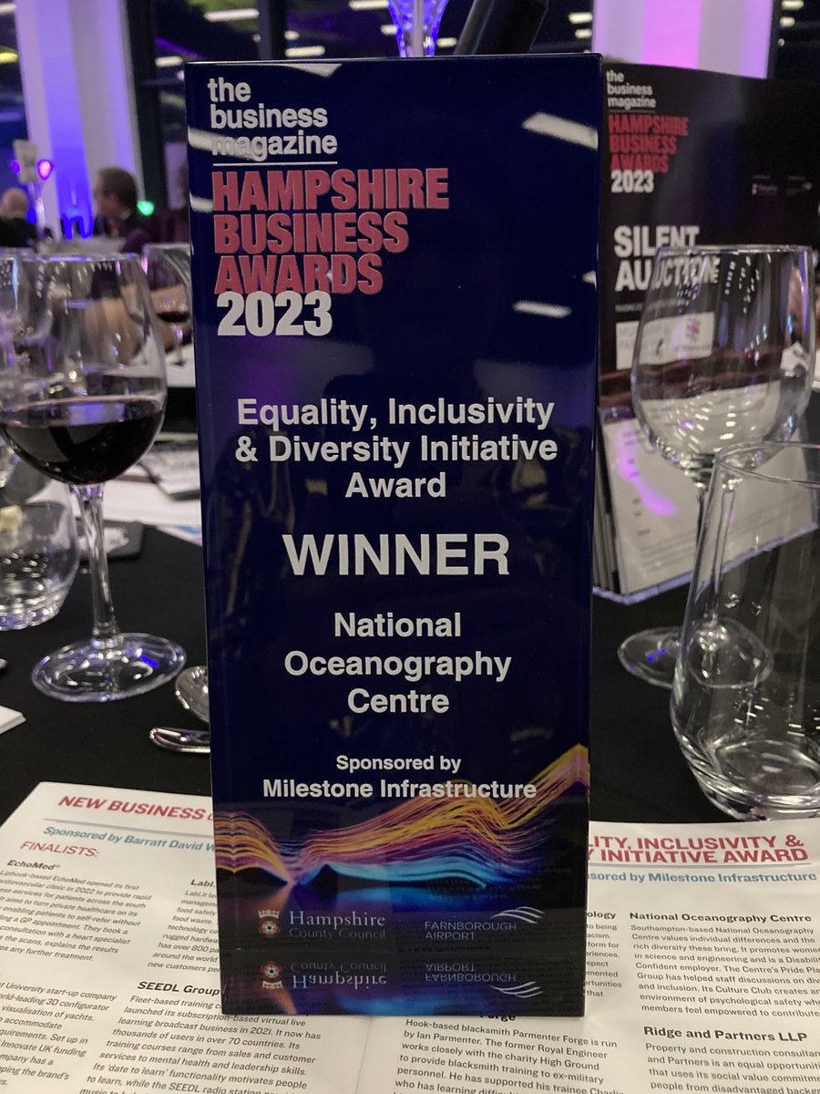 Congratulations to ⁦@NOCnews⁩ for winning this award for our LGBTQIA+ Pride work this year! So proud of us! #HantsAwards