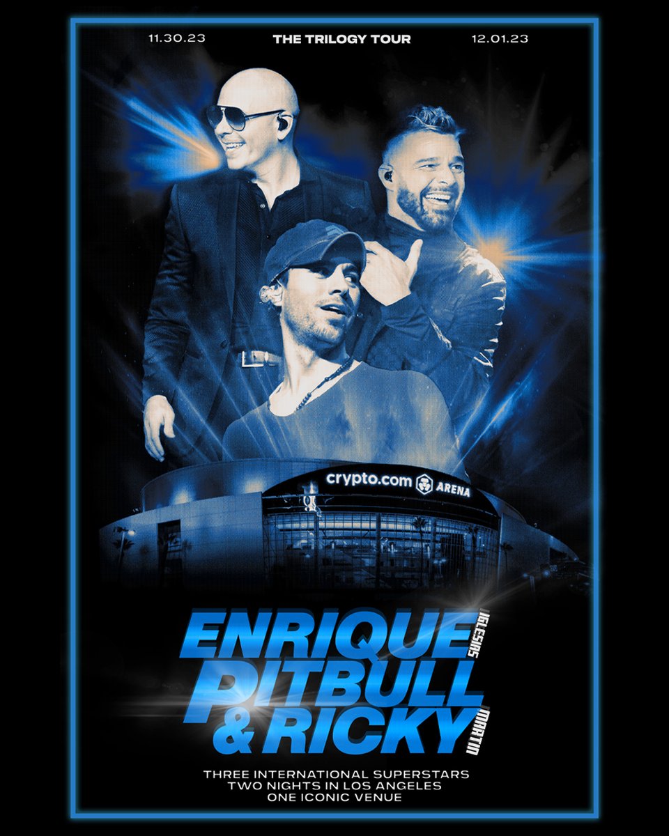 Enrique...Pitbull...Ricky...Two Nights...One Amazing Party
Doors - 6pm
Show - 7pm