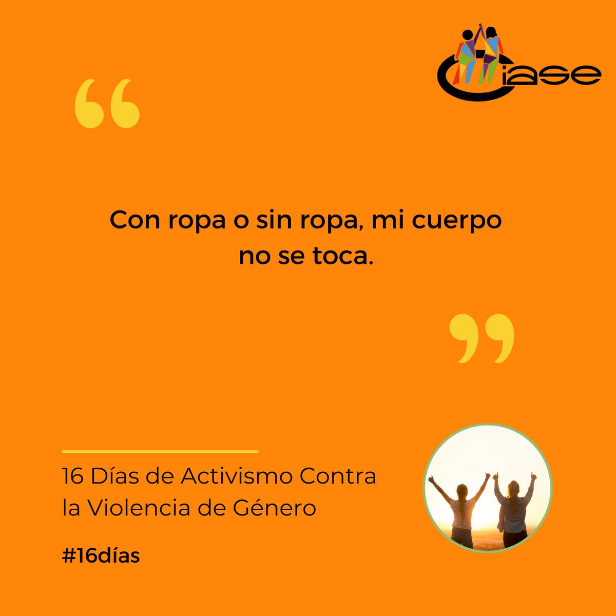 #16DiasDeActivismo El respeto debe primar sobre cualquier cosa, sin el consentimiento de la mujer el cuerpo no se debe tocar.
#Respeto #NiUnaMenos #NosQueremosVivas