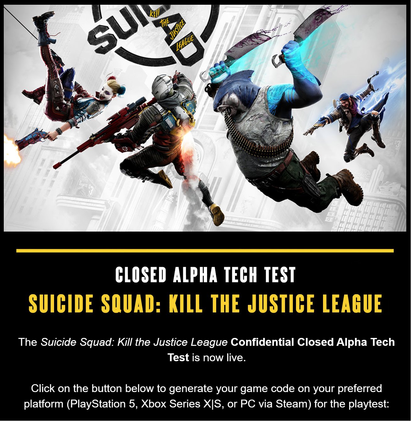 Suicide Squad: Kill the Justice League playtest - How to sign up, release  date, and more