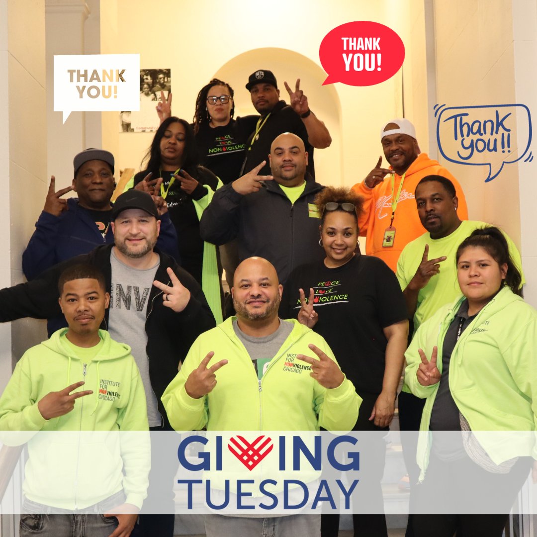 Thanks to everyone who supported us on #GivingTuesday. We all have a role to play to end the cycle of gun violence in Chicago.
 #endgunviolence #SupportCVI #TakeCareofEachOther