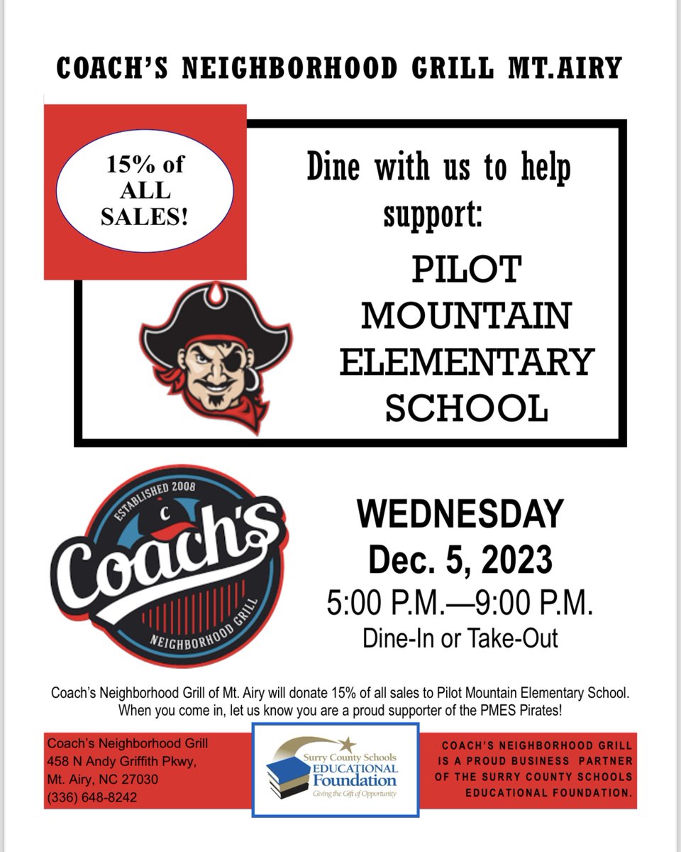 Please join us next Wednesday for some great food!