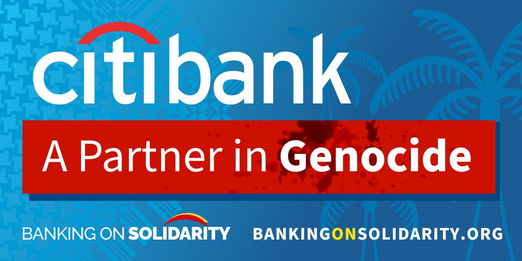 Grotesqve's tweet photo. 15K killed in Gaza — half of them children. Over a million displaced. 
@Citi
 has the largest presence in Israel of any US bank. If Citibank doesn't call for #Ceasefire, thousands will move their money. https://t.co/K4llQ0yUaX