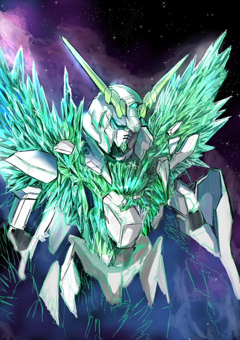 ユニコーンガンダム 色塗りなう 