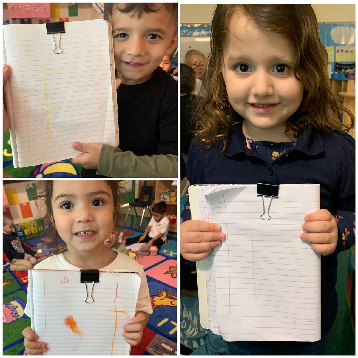 We can write letter F! They are so proud! <a href="/JOSECARDENASECC/">Jose Cardenas ECC</a>