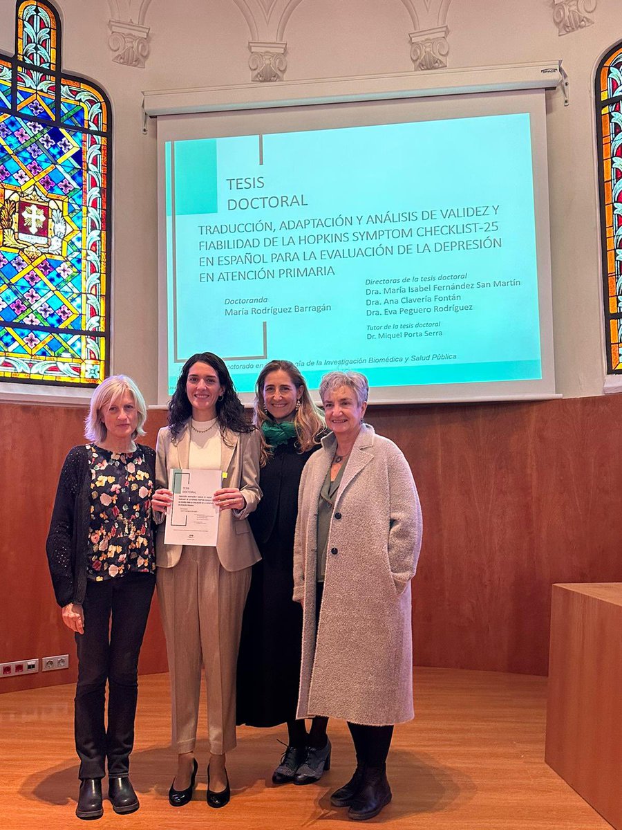 ¡Hoy ha sido un gran día!

Agradecida eternamente a mis tres directoras por su acompañamiento y dedicación. Os admiro por vuestra inteligencia, generosidad, saber hacer y resolución.

No podría haber tenido más suerte🥰