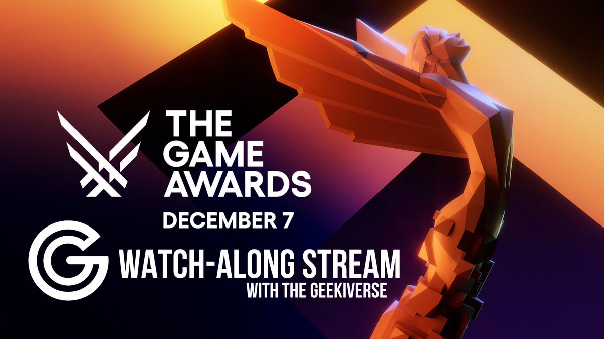 Looking for some friends to watch #TheGameAwards with? We'll be live on #Twitch and #YouTube for a watchalong all night long! 

We hope to see you in chat!