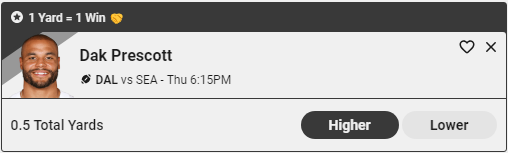 FantasyFBallAZ's tweet photo. $50 to someone likes if this hits ✅

- Dak Prescott OVER 0.5 Yards 🚀

This one is on UnderDog and Sleeper for those who use the code "FFAZ"

They will also give you a $100 bonus 

Sleeper Link 🤖
https://t.co/zagRHyTsOS

UnderDog Link 🚀
https://t.co/WA2elVHuTu https://t.co/ottoo9AUX6