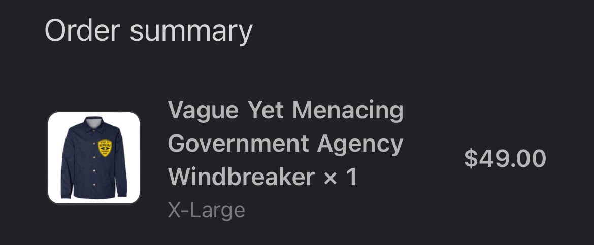 Vague Yet Menacing Government Agency Windbreaker – TopatoCo