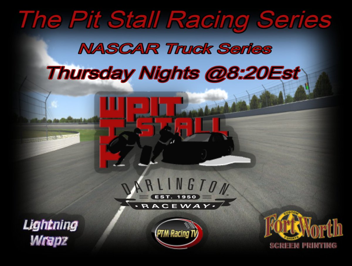 IN THE MAIN EVENT TONIGHT!

There's no going back when you enter the track they named..."The Lady In Black". And tonight these drivers go at it LIVE on PTM Racing TV. 

Presented By:
Fort Worth Screen Printing 
Lightning Wrapz