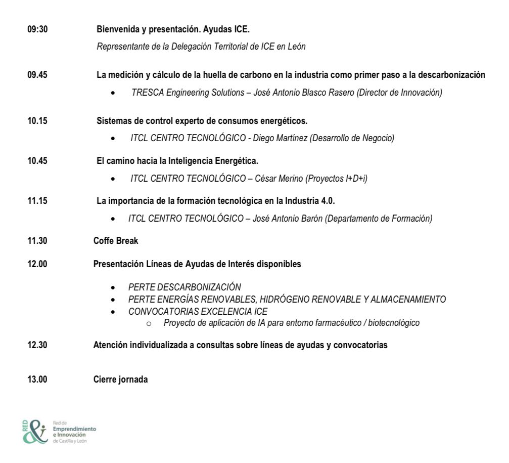coiile_oficial's tweet photo. Jornada de Nuevas Tecnologías aplicadas a la inteligencia energética y la descarbonización industrial

#ingenierosindustriales
#ingeniería
#ingenieríaindustrial 
#ingenieriaindustrial
#ingenieria 
@consejoingenierosindustriales
@colproleon
#leónesp #leónespaña
 #leonesp https://t.co/SHTzqE4gjO