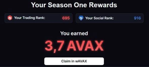 Let's start with the recent
Did you get a drop from HyperSpace?

avax.hyperspace.xyz/rewards
