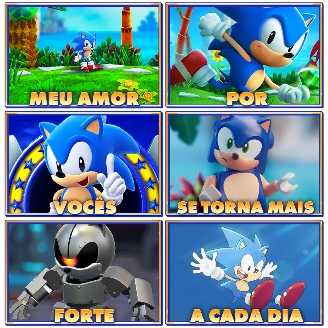 Corrida virtual do Sonic