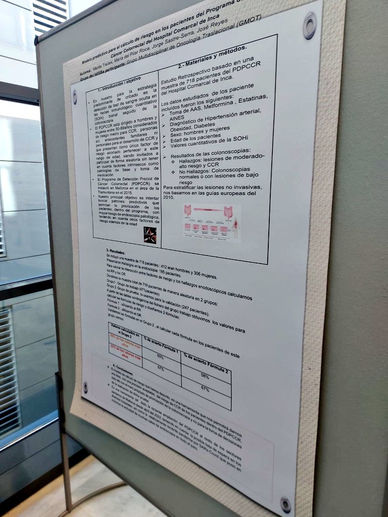 Hoy en las #XJornadesIdISBa hemos presentado nuestras investigaciones más recientes, con la tesis de la Dra. <a href="/MarinaAlorda/">Marina Alorda</a> y los pósters de <a href="/peremmb/">Pere Miquel</a>, <a href="/lucas_melguizo/">Lucas Melguizo</a> y <a href="/MaritaTrellesG1/">Marita Trelles G.</a> .