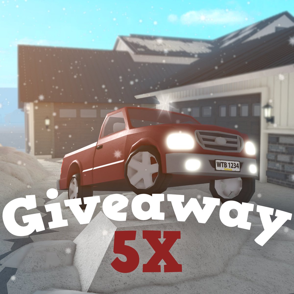 Bloxburg Pickup Truck Giveaway

How to enter

- Follow Us
- Like The Quoted Post 
- Retweet
- Comment Your Username

WINNER SELECTED EVERY 3 DAYS! 5 Winners total!
