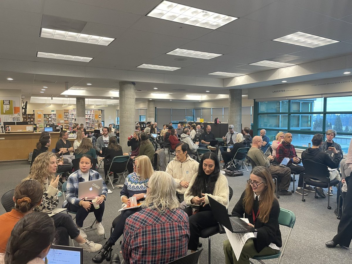 Awesome staff collaboration session this morning at <a href="/wearewvss/">West Vancouver Secondary School</a> - focussing on Noticing, Naming and Nurturing the Core Competencies of Creative and Critical Thinking. <a href="/WestVanSchools/">WestVanSchools</a>