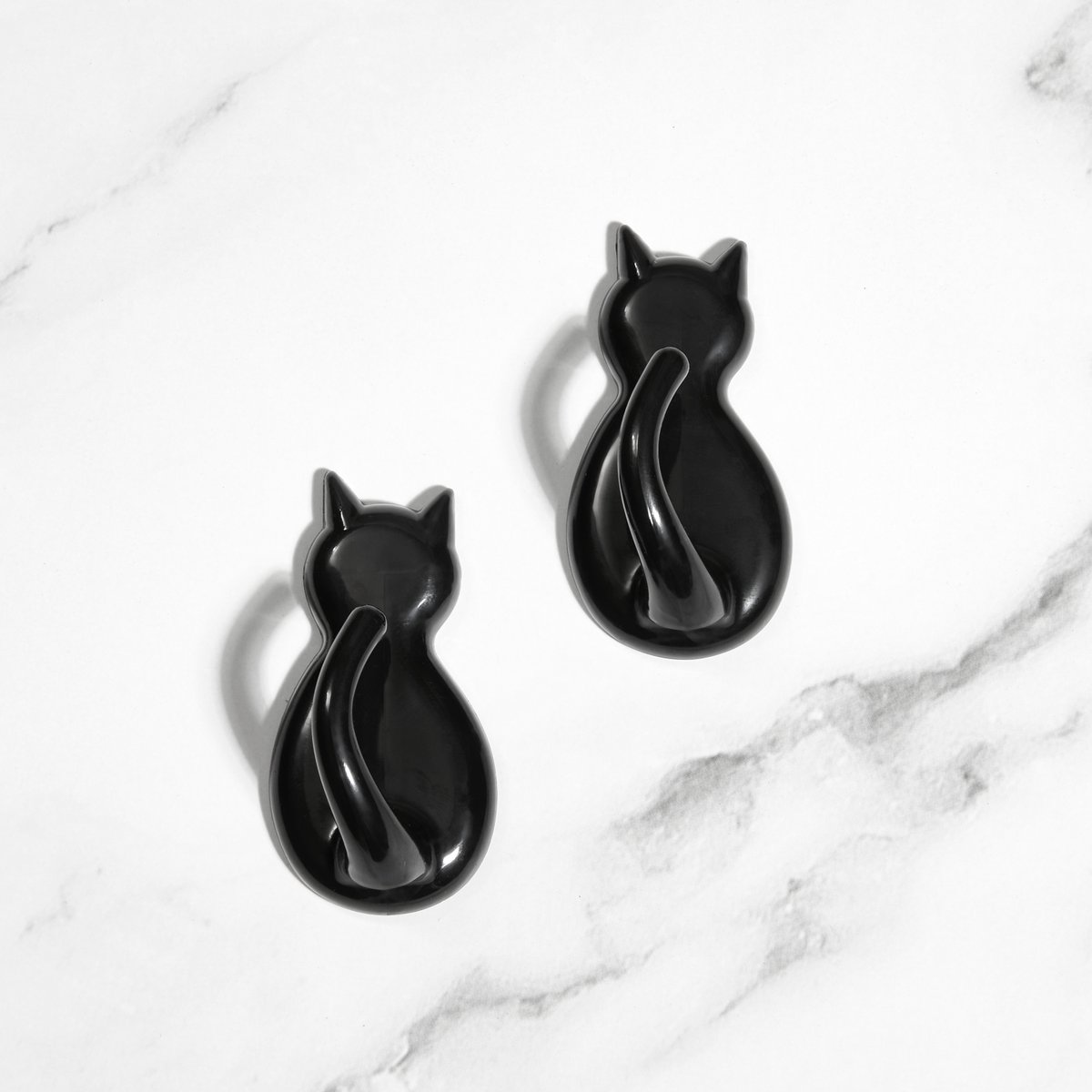 catladybox's tweet photo. Super cute and purr-actical! Use these Black Cat Wall Hooks from our Cats in the Kitchen box to keep dishtowels, pot holders, or other lightweight things neatly hung. 🐾👏 #CatLadyBoxStuff https://t.co/WAOENLpsna
