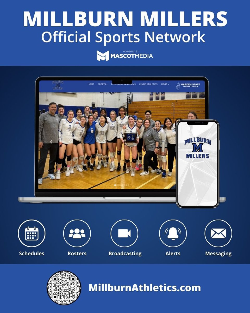 New website and app for Millburn Athletics @MascotMediaTeam @millburnschools @millburntwp