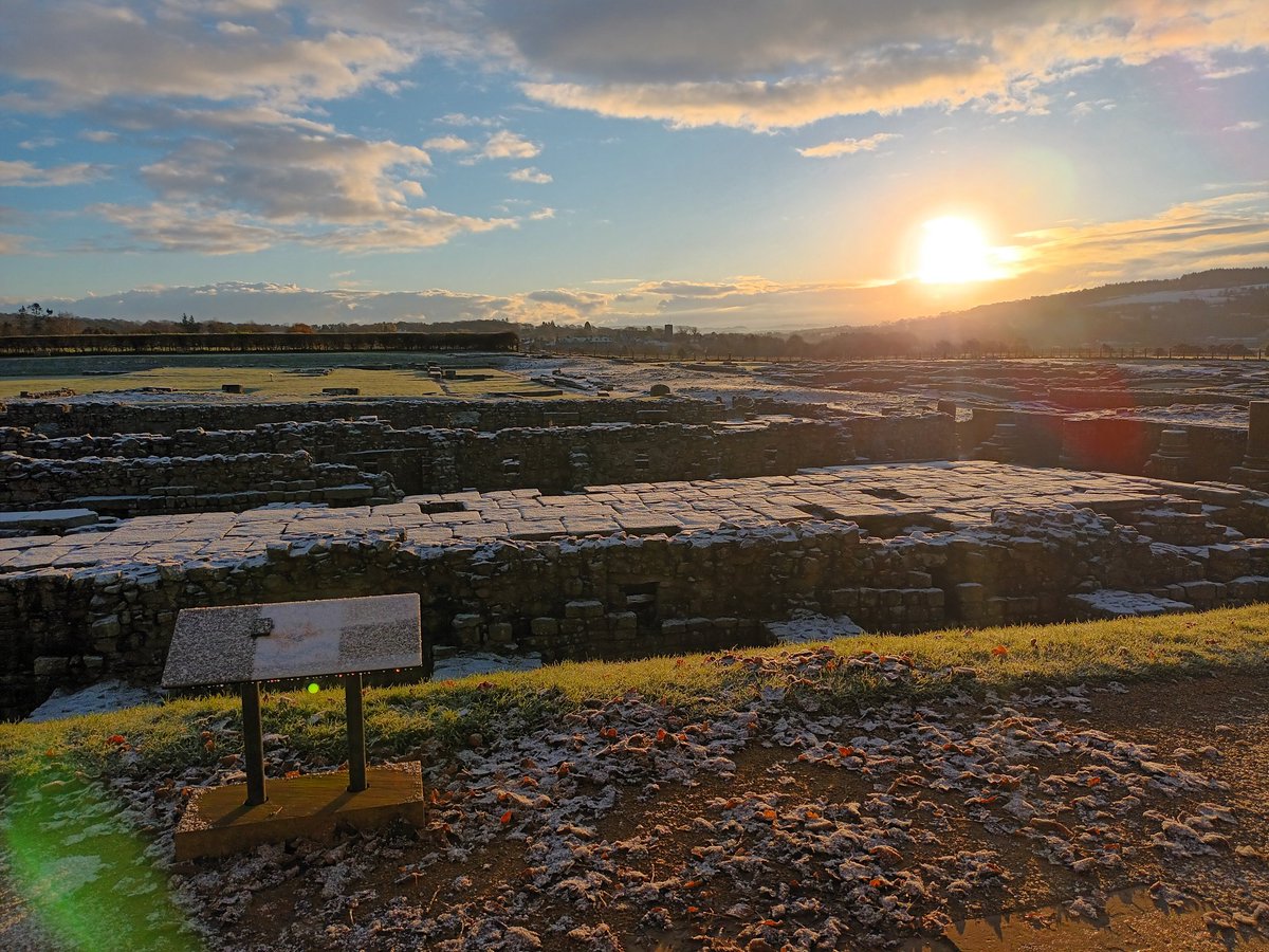 Pretty gorgeous view out of my office window today! Corbridge Roman Town was glistening