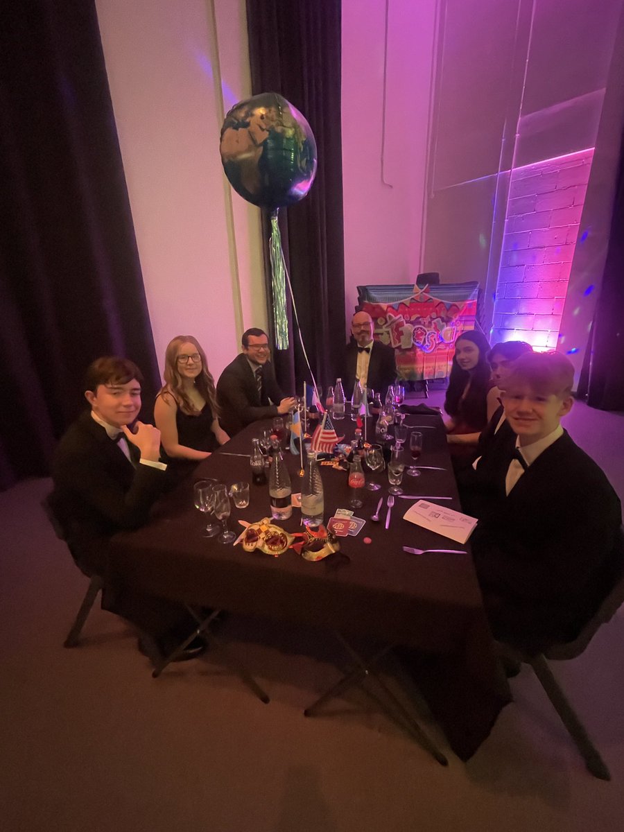 KingsmacGerman's tweet photo. Our fabulous linguists at our first annual modern languages “Winter Masquerade Ball”. Celebrating all things languages and culture. Special guests ranging from professors, Alumni and business leaders all talking about the importance of multilingualism in today’s society 👍🏼 https://t.co/aCQzcbJvtK