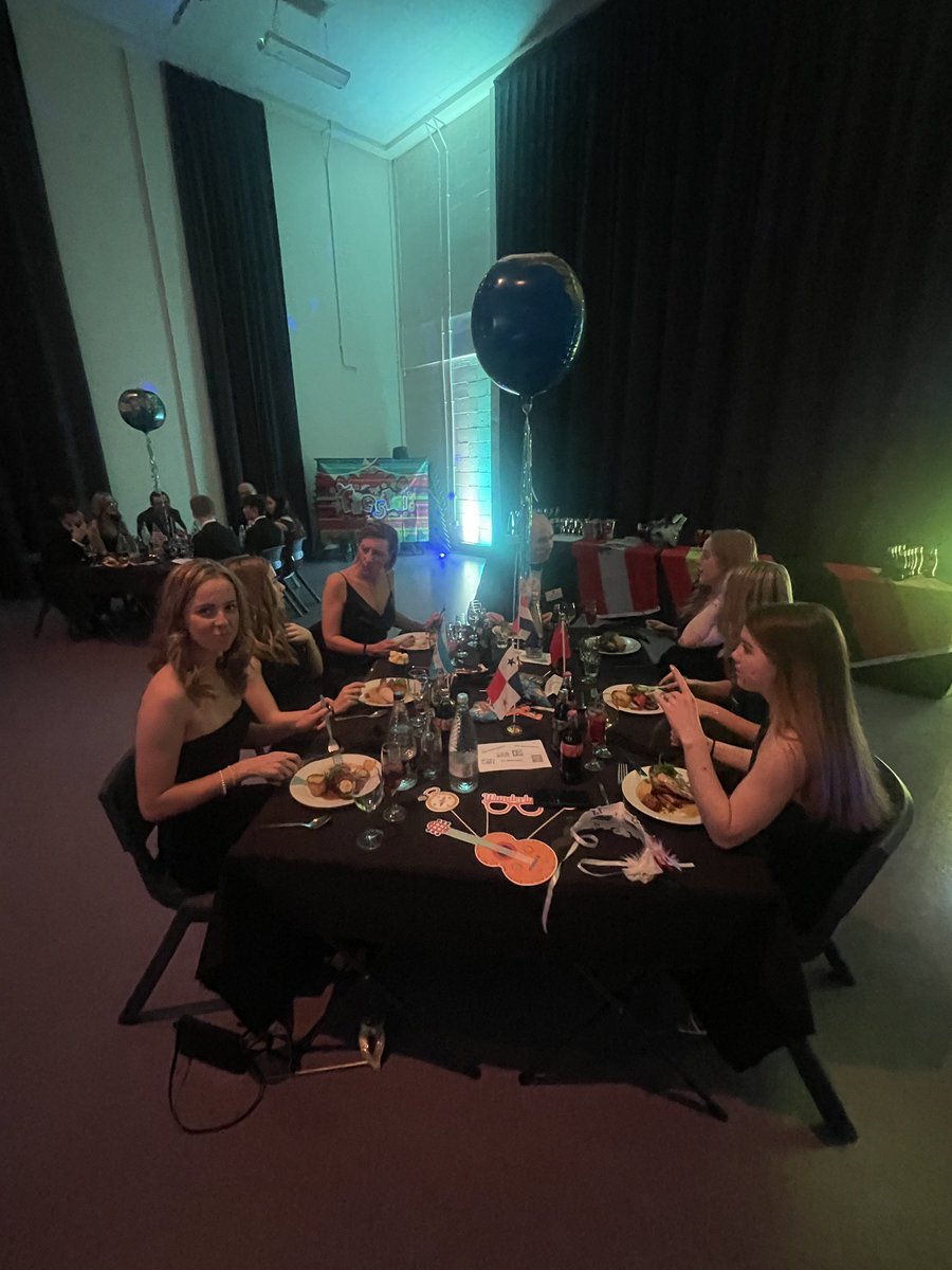 KingsmacGerman's tweet photo. Our fabulous linguists at our first annual modern languages “Winter Masquerade Ball”. Celebrating all things languages and culture. Special guests ranging from professors, Alumni and business leaders all talking about the importance of multilingualism in today’s society 👍🏼 https://t.co/aCQzcbJvtK