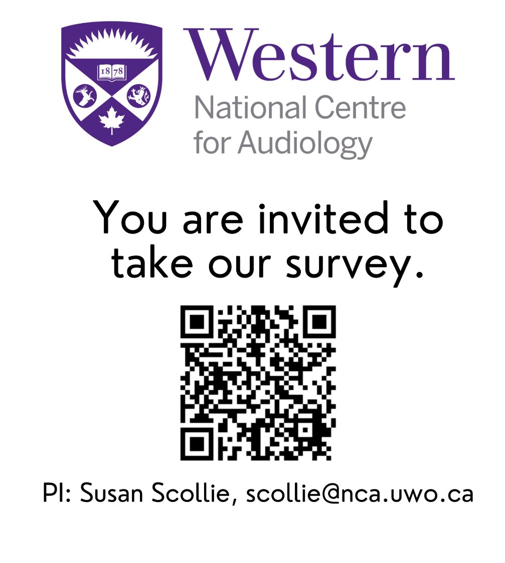 📢Calling all #Audpeeps - What do you think clinicians need to know about hearing aid verification? If you teach, supervise, or do hearing aid verification, We would like to hear from you! uwo.eu.qualtrics.com/jfe/form/SV_0i…