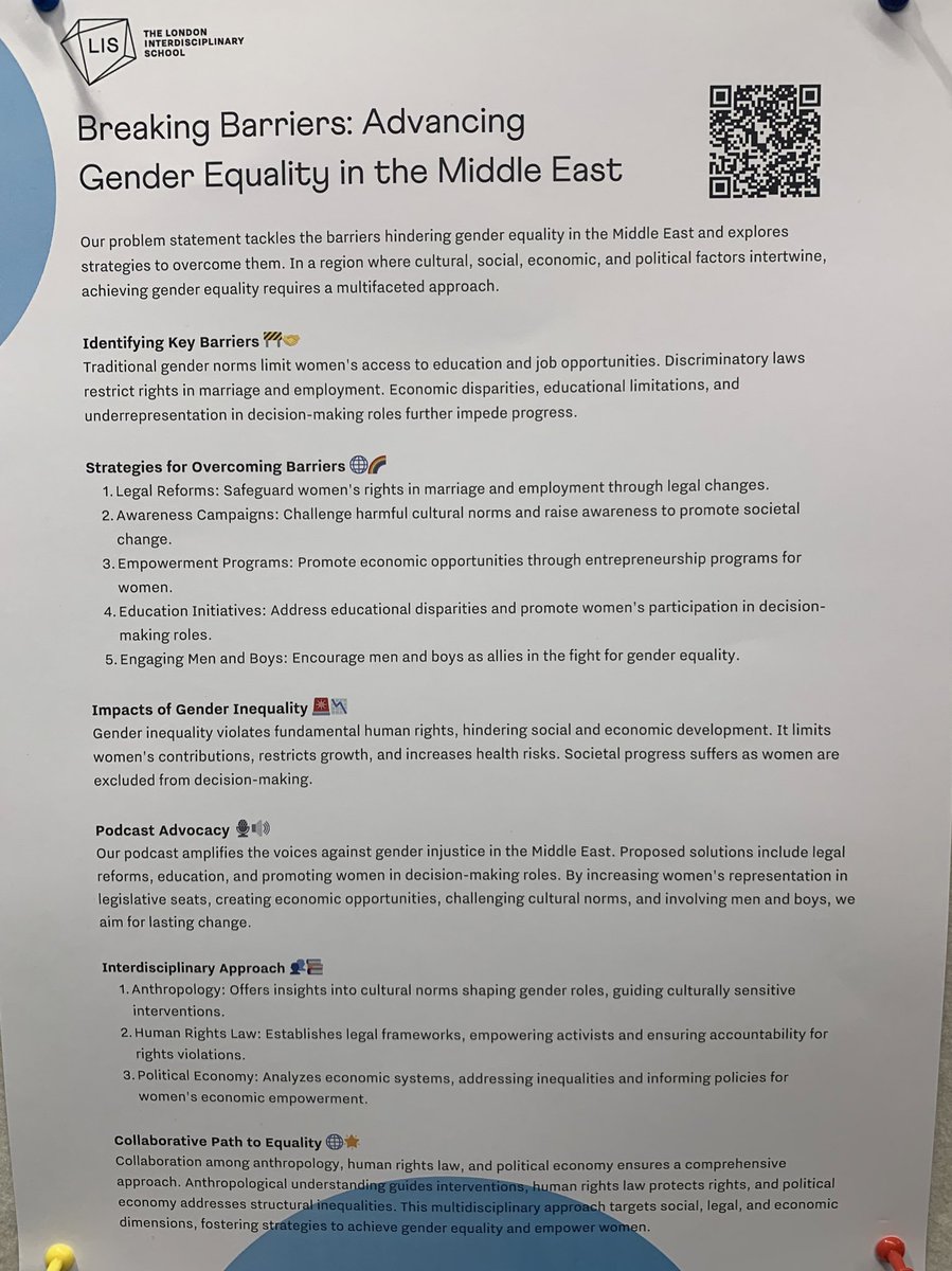 weareLIS's tweet photo. We were thrilled to welcome the Yr 12s & 13s with whom we have been collaborating to address the issues they are passionate about, harnessing their ID skills to tackle these challenges. 🧠
They produced podcasts, interviews, & even a song. 🎶
Future #Polymaths in the making!🚀 https://t.co/yznqfLCeHY