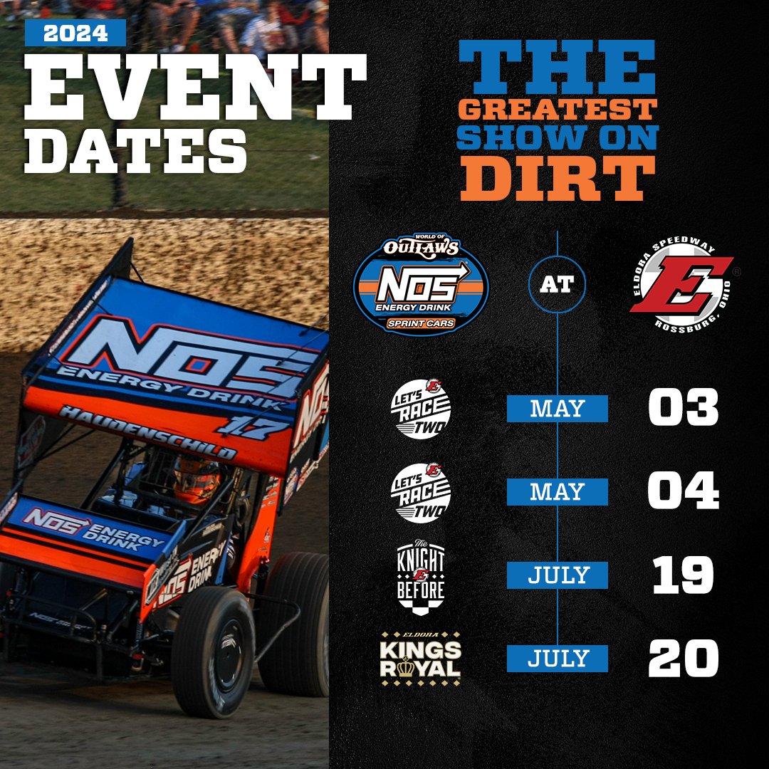 The @WorldofOutlaws have released their full 2024 season schedule👀