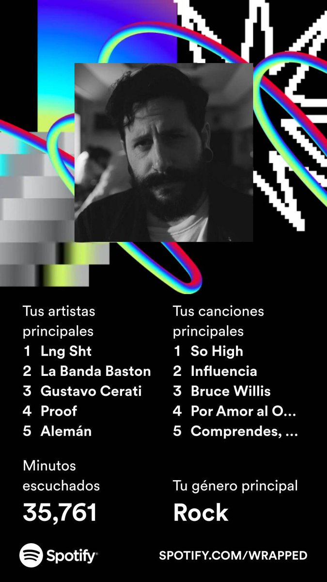 Entre <a href="/LngSHT/">Lng/SHT!</a>  <a href="/LaBandaBaston/">La Banda Bastön</a> <a href="/cerati/">Gustavo Cerati</a>  <a href="/MxAlemanMx/">Alemán</a> y el buen #Proof fueron quienes hicieron mi mundo un lugar más chingón, gracias!
