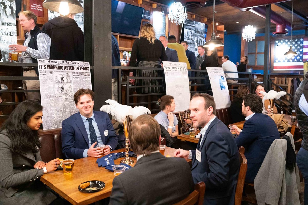 beerinstitute's tweet photo. Thanks to all who came out to celebrate the 90th anniversary of the repeal of Prohibition at @HawknDove_DC with us this week, and cheers to our co-host @NBWA! It was an unforgettable evening of tasty brews and good company, and we were delighted to commemorate this milestone with you. #Cheers 🍻