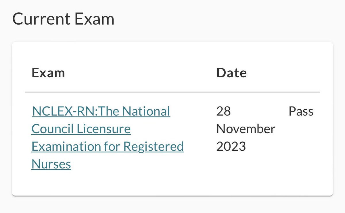 _kalynnnnn's tweet photo. So today I found out that I passed my exam NCLEX on the first try!!! Thank you God! I’m offically a RN!🥳 https://t.co/px5WUXurAb